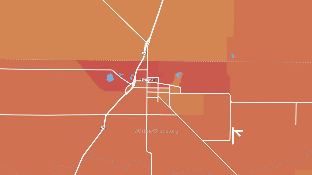 79553, TX Map of Drug-Related Crime Rates