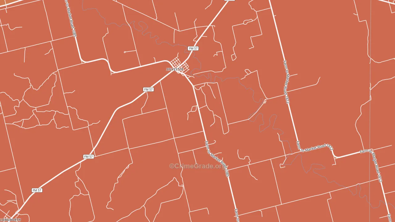 79560, TX Map of Drug-Related Crime Rates