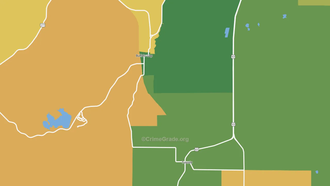 79562, TX Map of Drug-Related Crime Rates