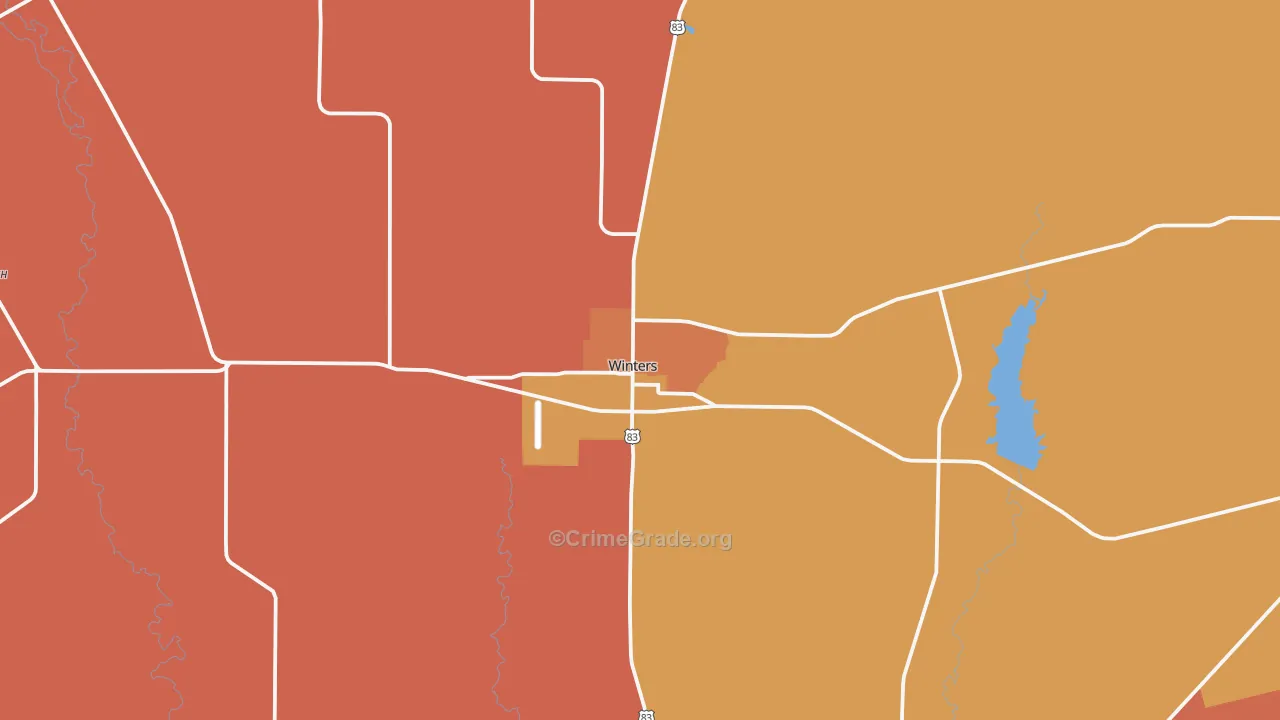 79567, TX Map of Drug-Related Crime Rates