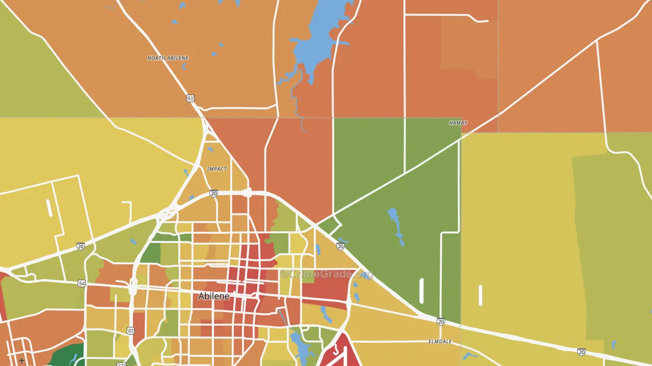 79601, TX Map of Drug-Related Crime Rates