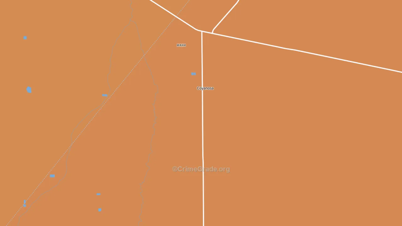 79730, TX Map of Drug-Related Crime Rates