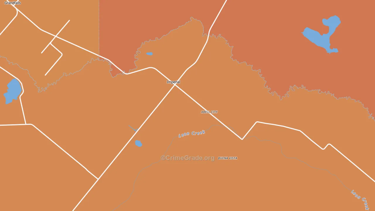 79743, TX Map of Drug-Related Crime Rates
