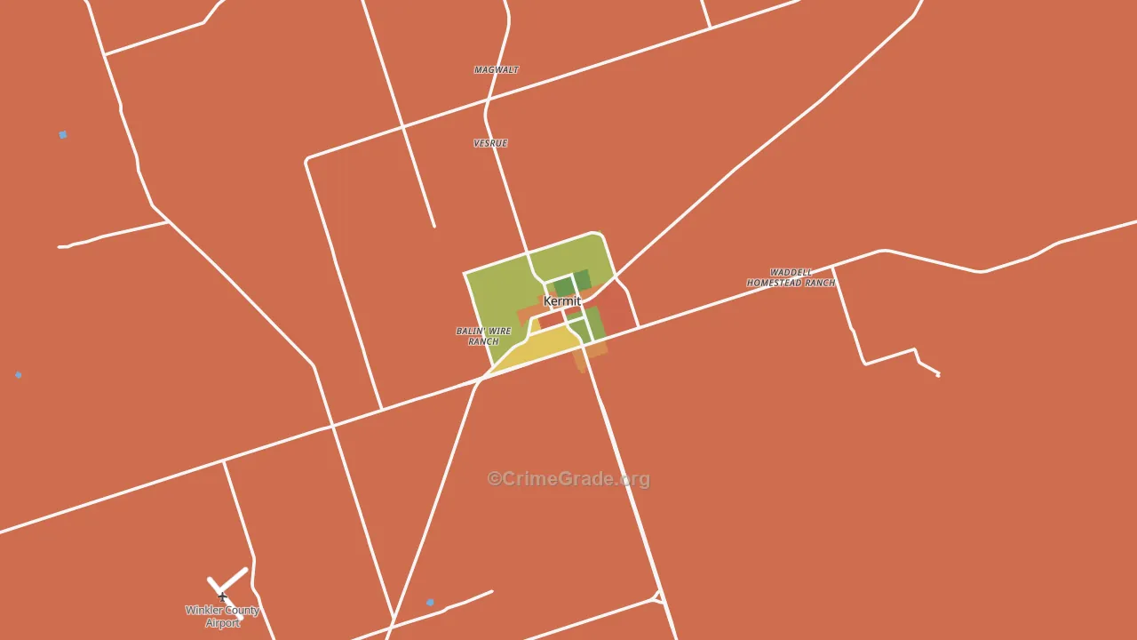 79745, TX Map of Drug-Related Crime Rates