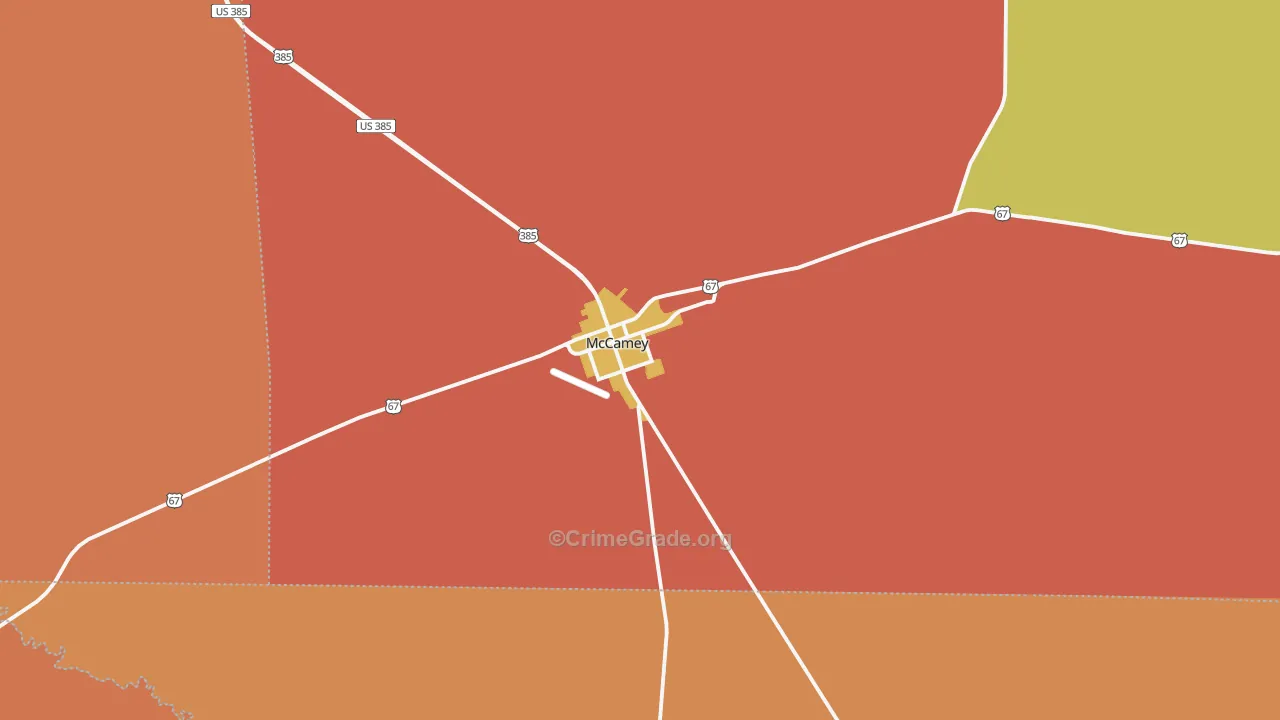 79752, TX Map of Drug-Related Crime Rates