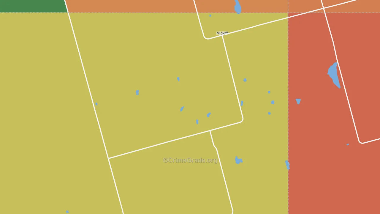 79755, TX Map of Drug-Related Crime Rates