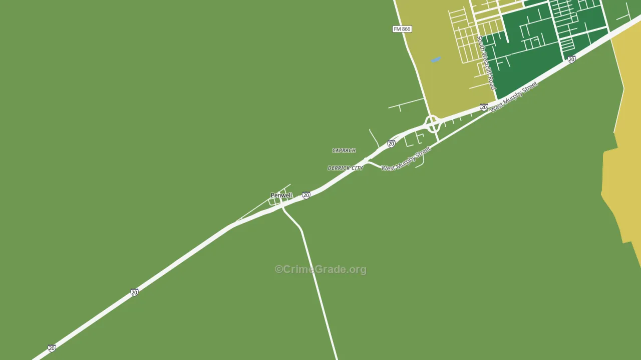 79776, TX Map of Drug-Related Crime Rates