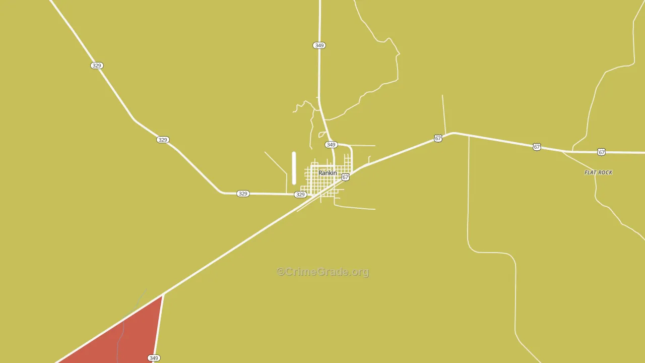 79778, TX Map of Drug-Related Crime Rates