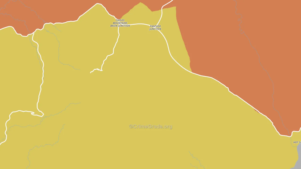 79834, TX Map of Drug-Related Crime Rates