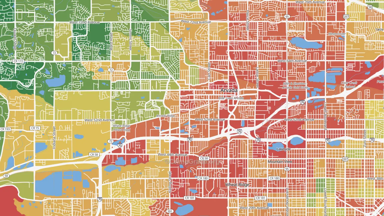 80002, CO Map of Drug-Related Crime Rates