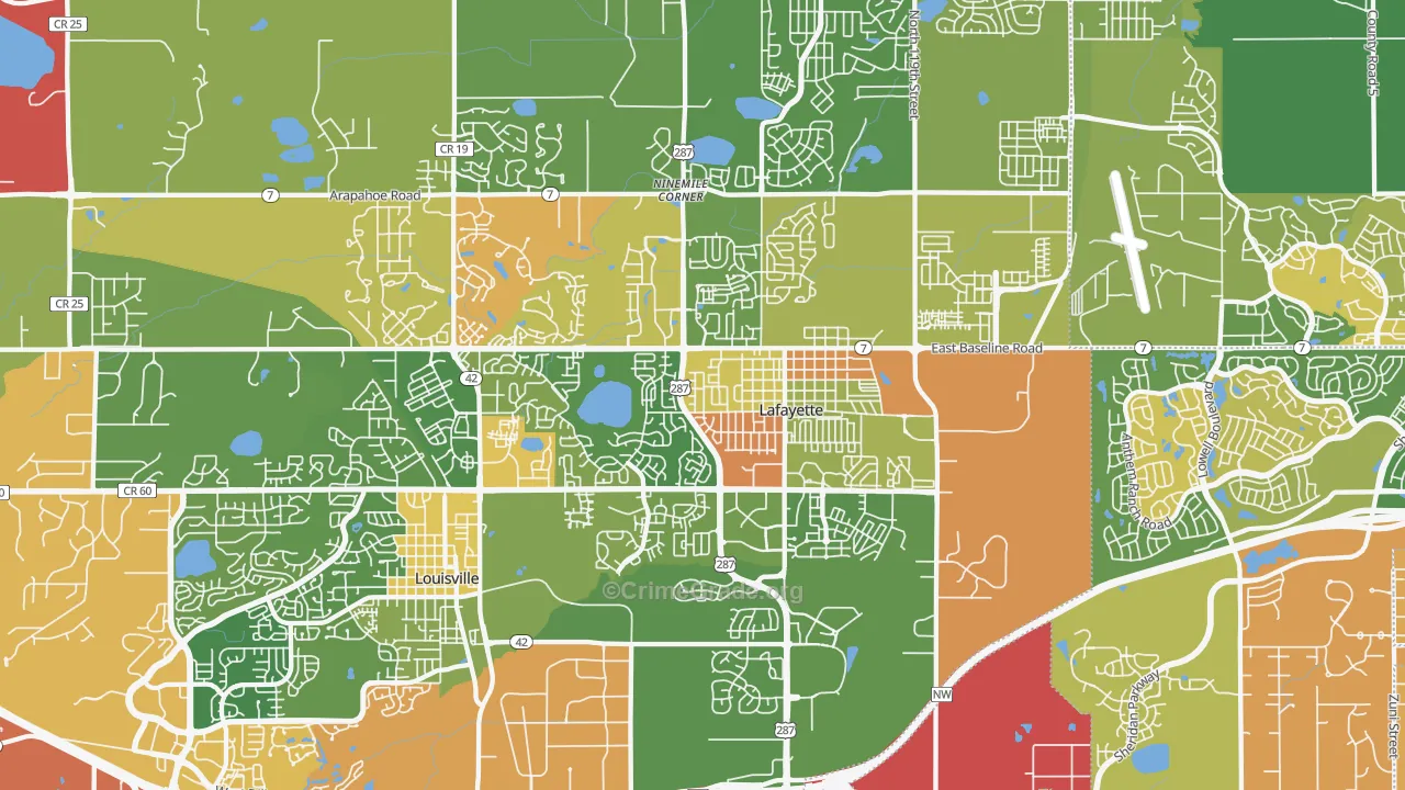 80026, CO Map of Drug-Related Crime Rates