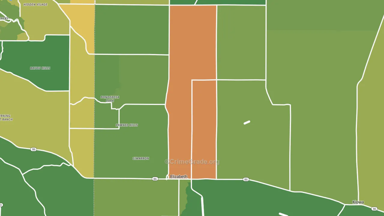 80107, CO Map of Drug-Related Crime Rates