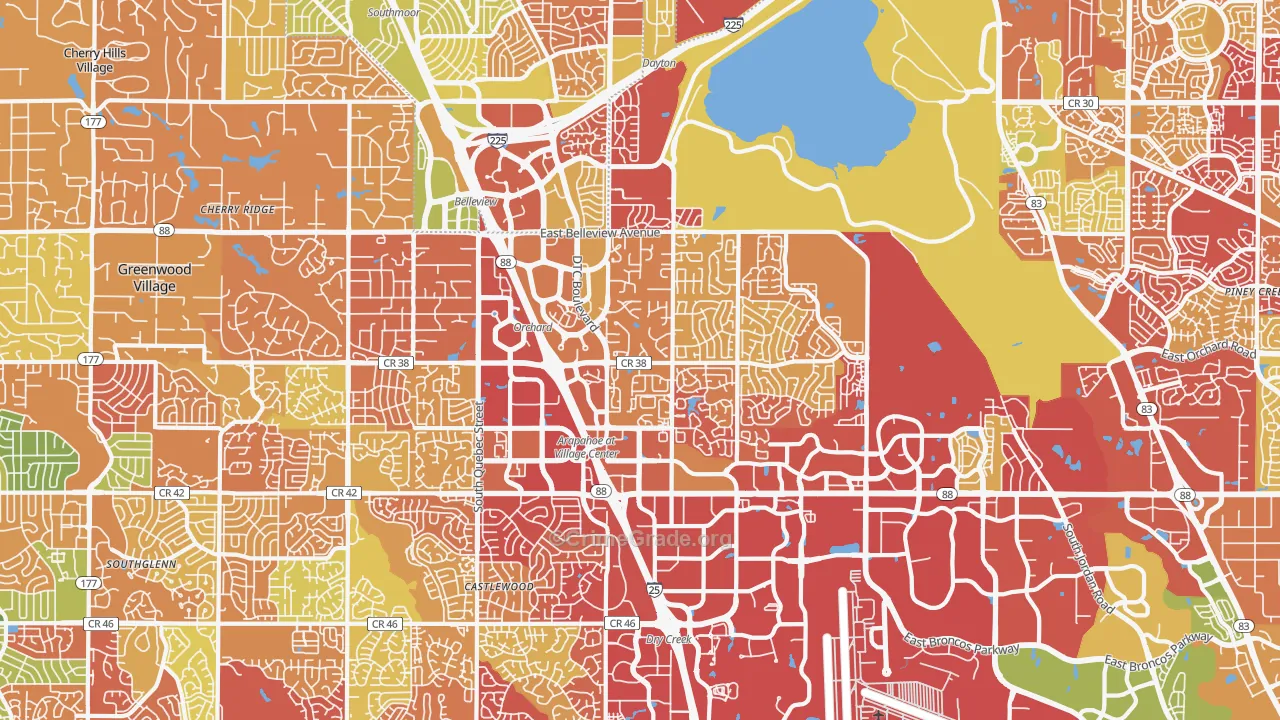80111, CO Map of Drug-Related Crime Rates