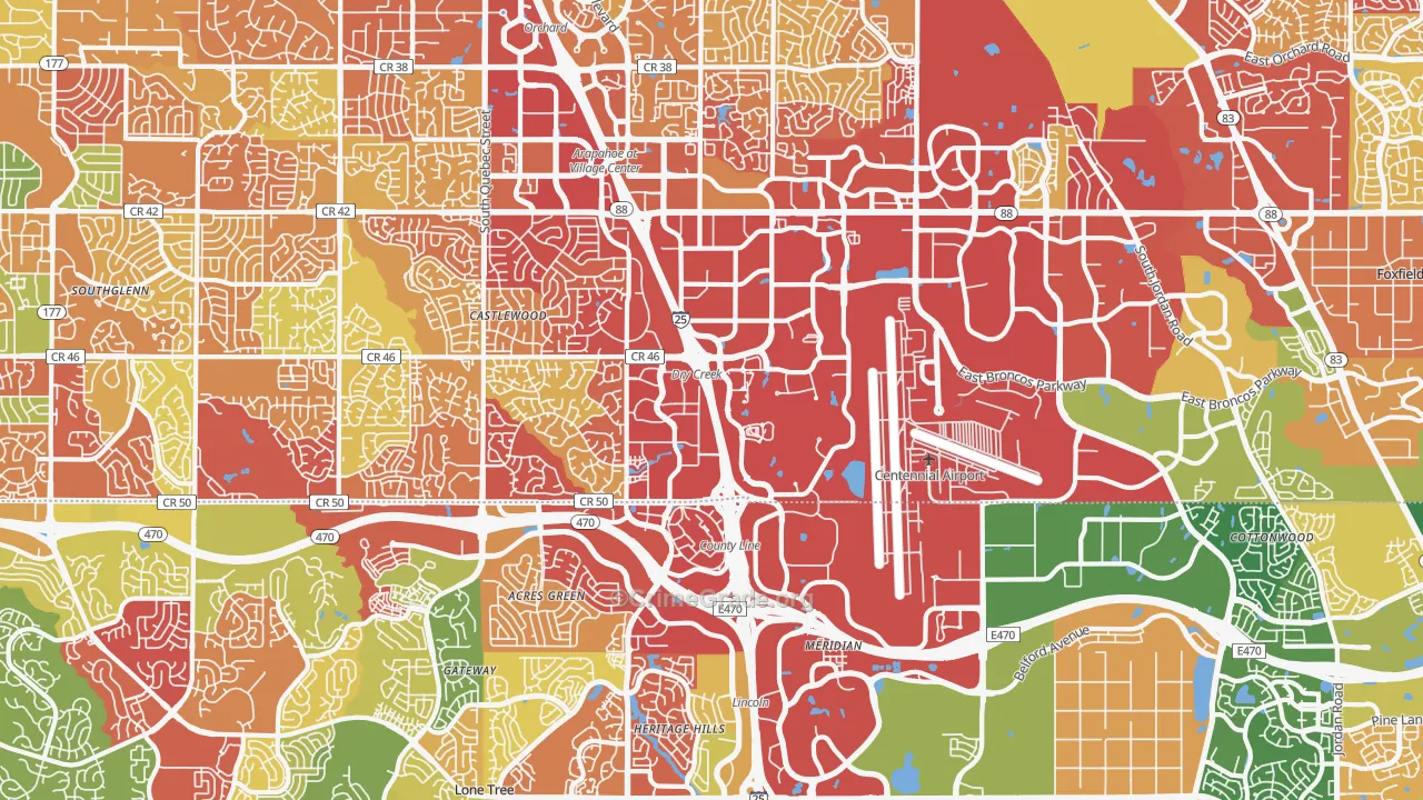 80112, CO Map of Drug-Related Crime Rates