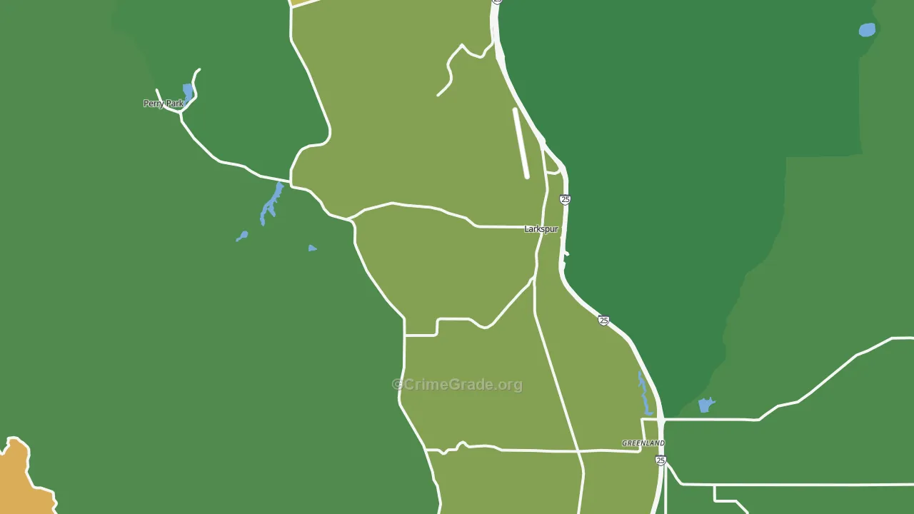 80118, CO Map of Drug-Related Crime Rates