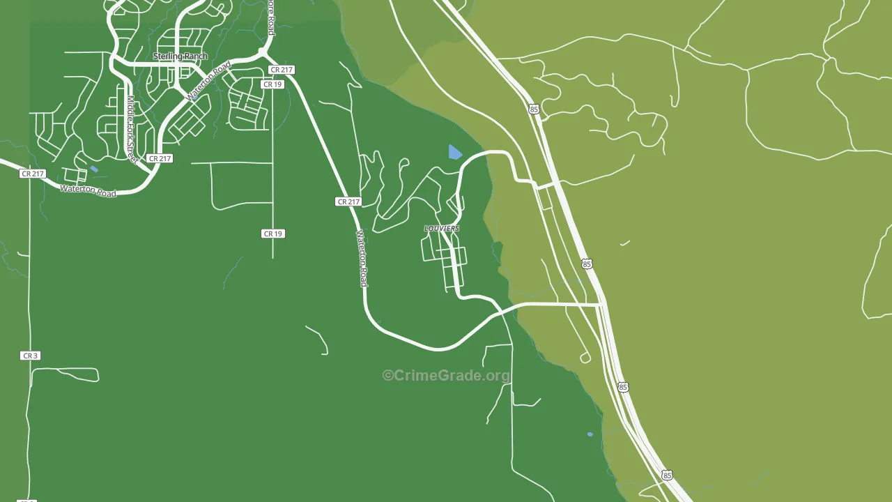 80131, CO Map of Drug-Related Crime Rates