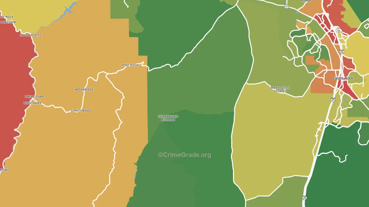80135, CO Map of Drug-Related Crime Rates