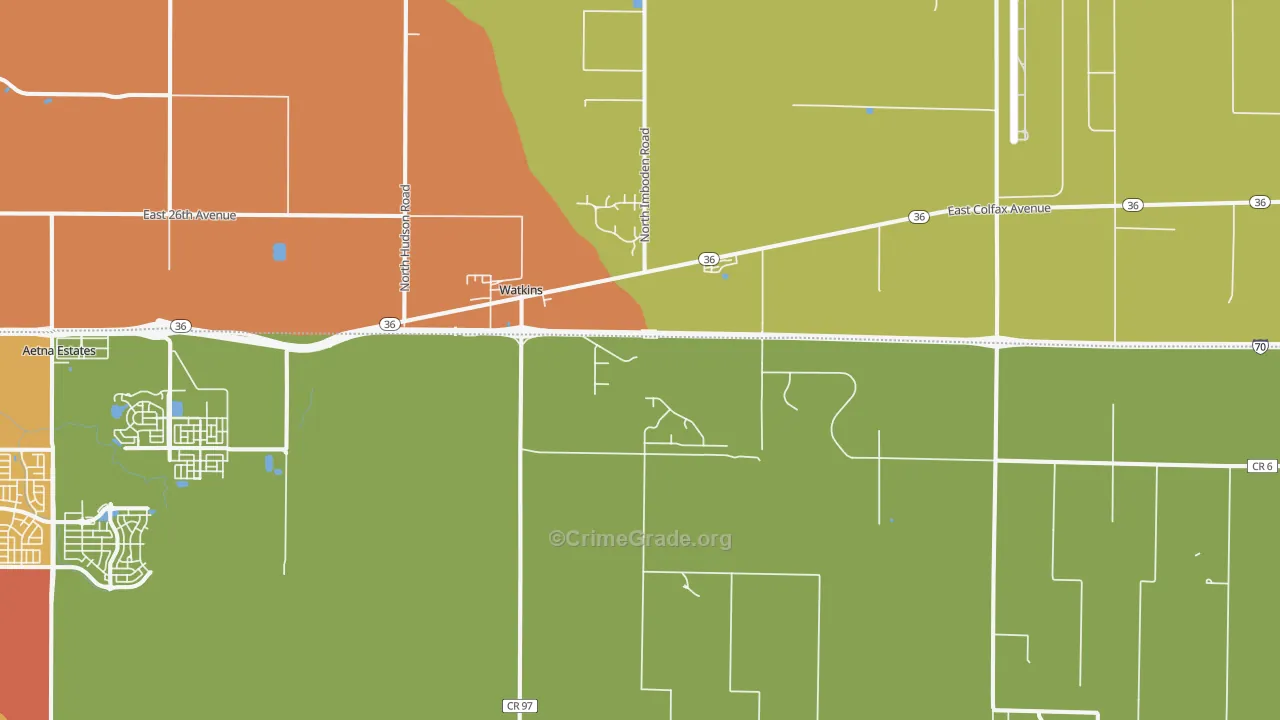 80137, CO Map of Drug-Related Crime Rates
