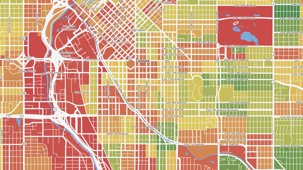 80203, CO Map of Drug-Related Crime Rates