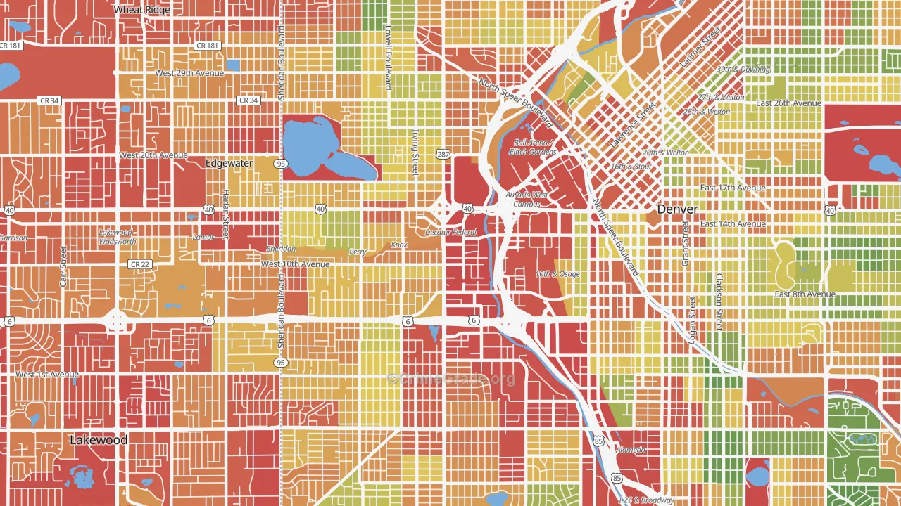 80204, CO Map of Drug-Related Crime Rates