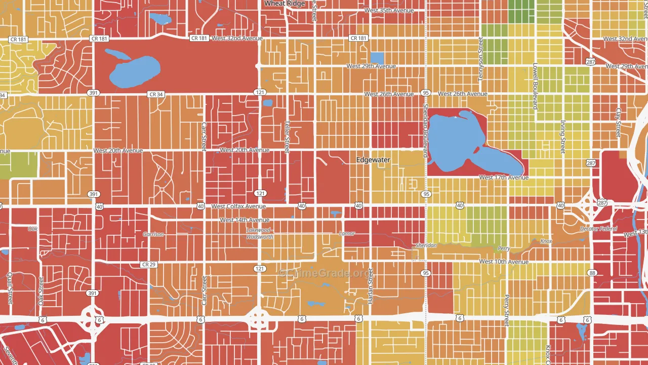 80214, CO Map of Drug-Related Crime Rates