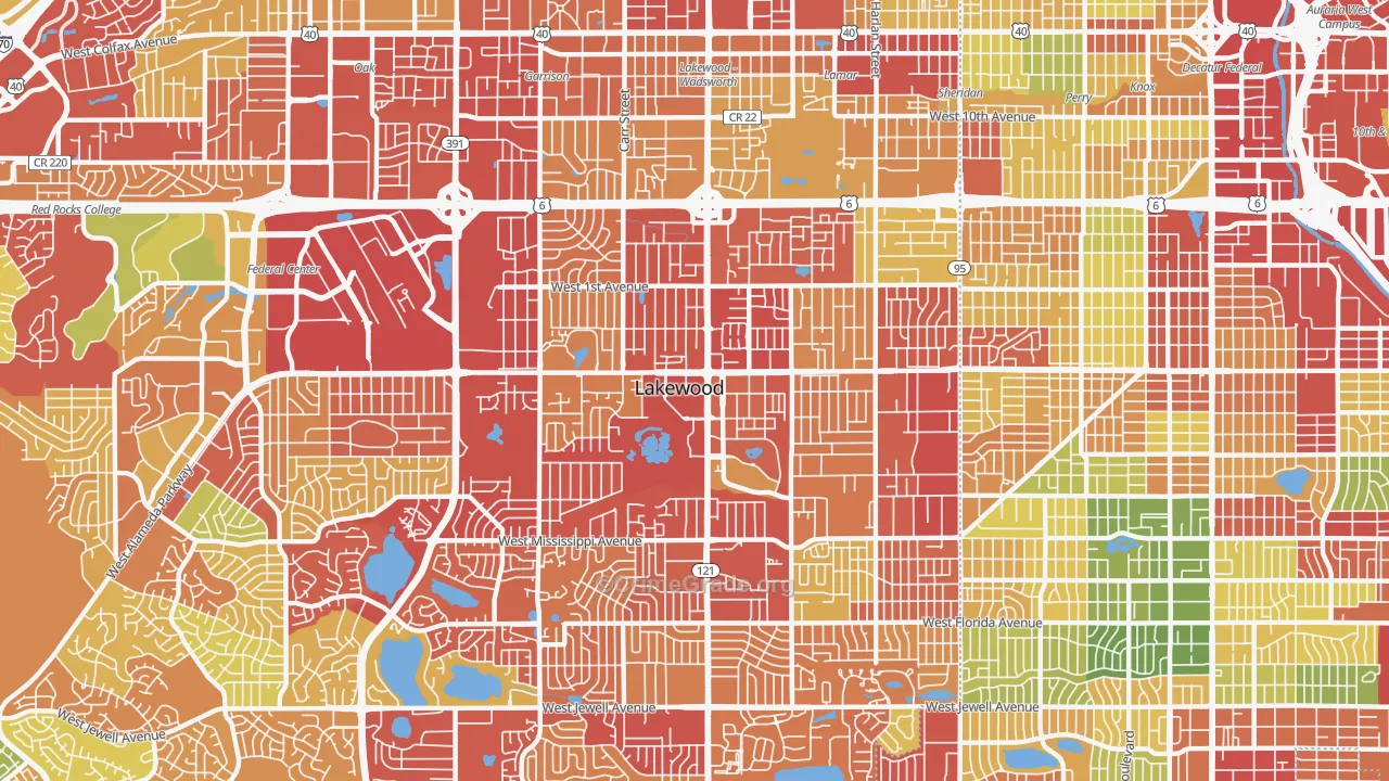 80226, CO Map of Drug-Related Crime Rates