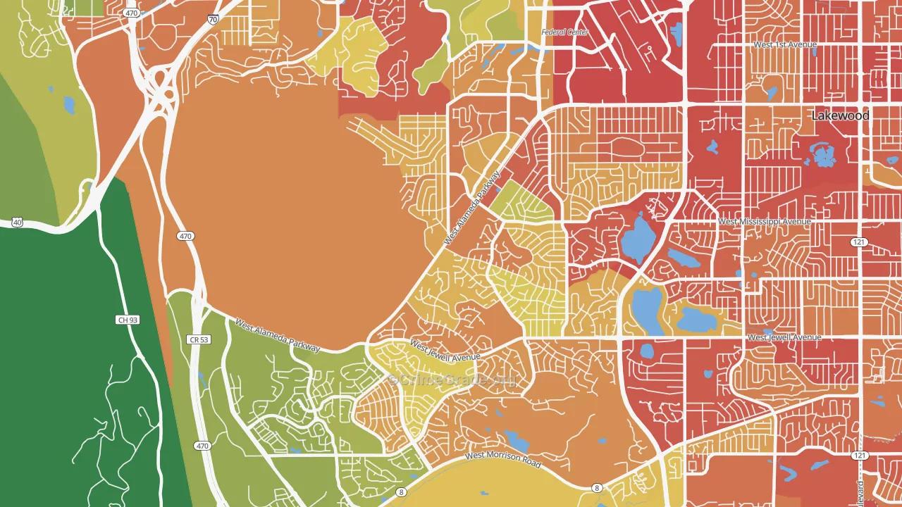 80228, CO Map of Drug-Related Crime Rates