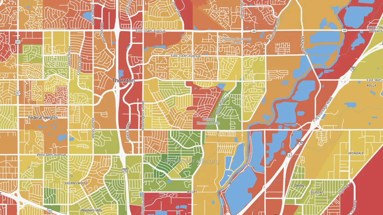 80229, CO Map of Drug-Related Crime Rates