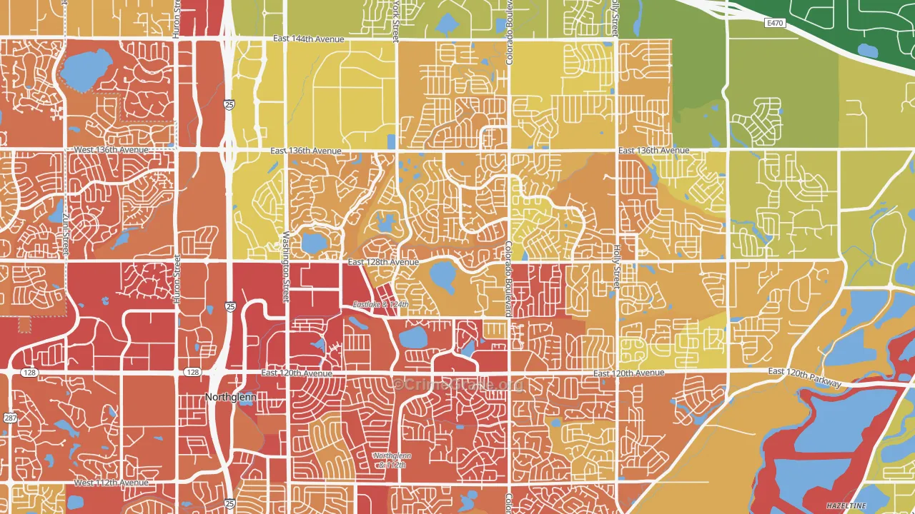 80241, CO Map of Drug-Related Crime Rates