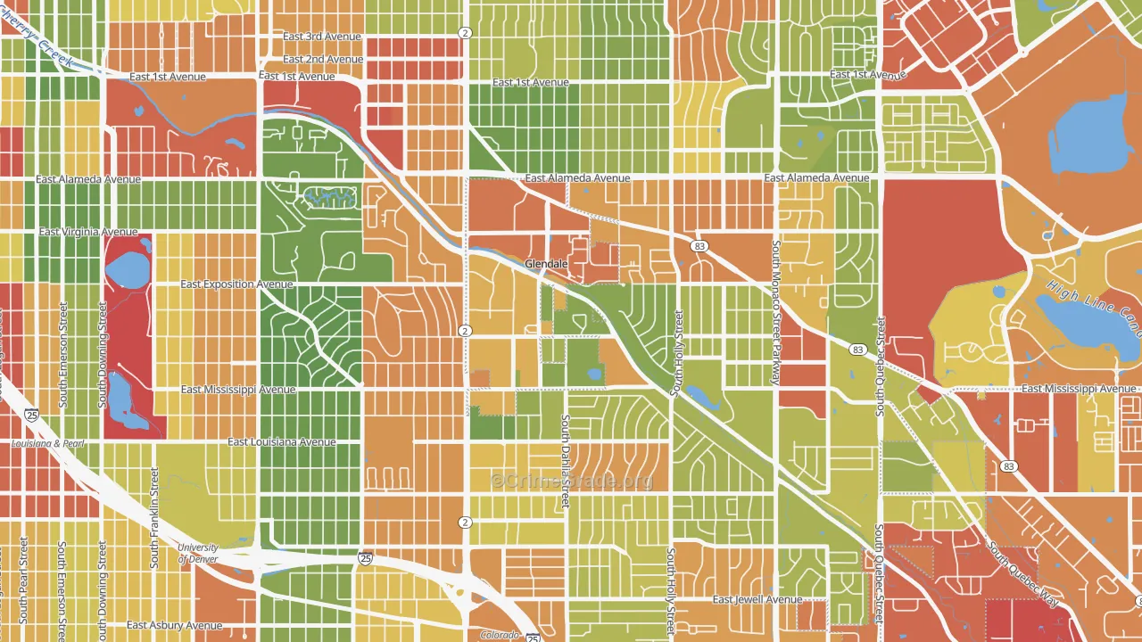 80246, CO Map of Drug-Related Crime Rates