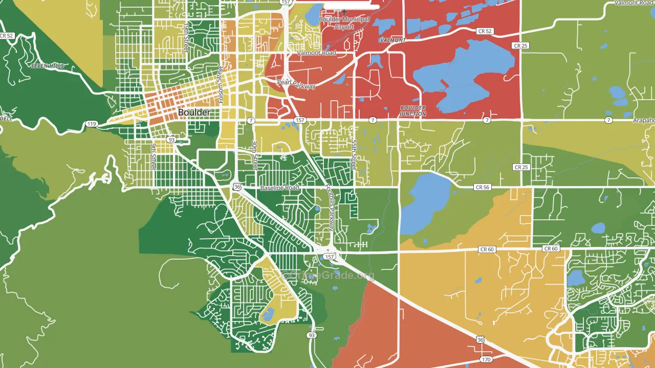 80303, CO Map of Drug-Related Crime Rates