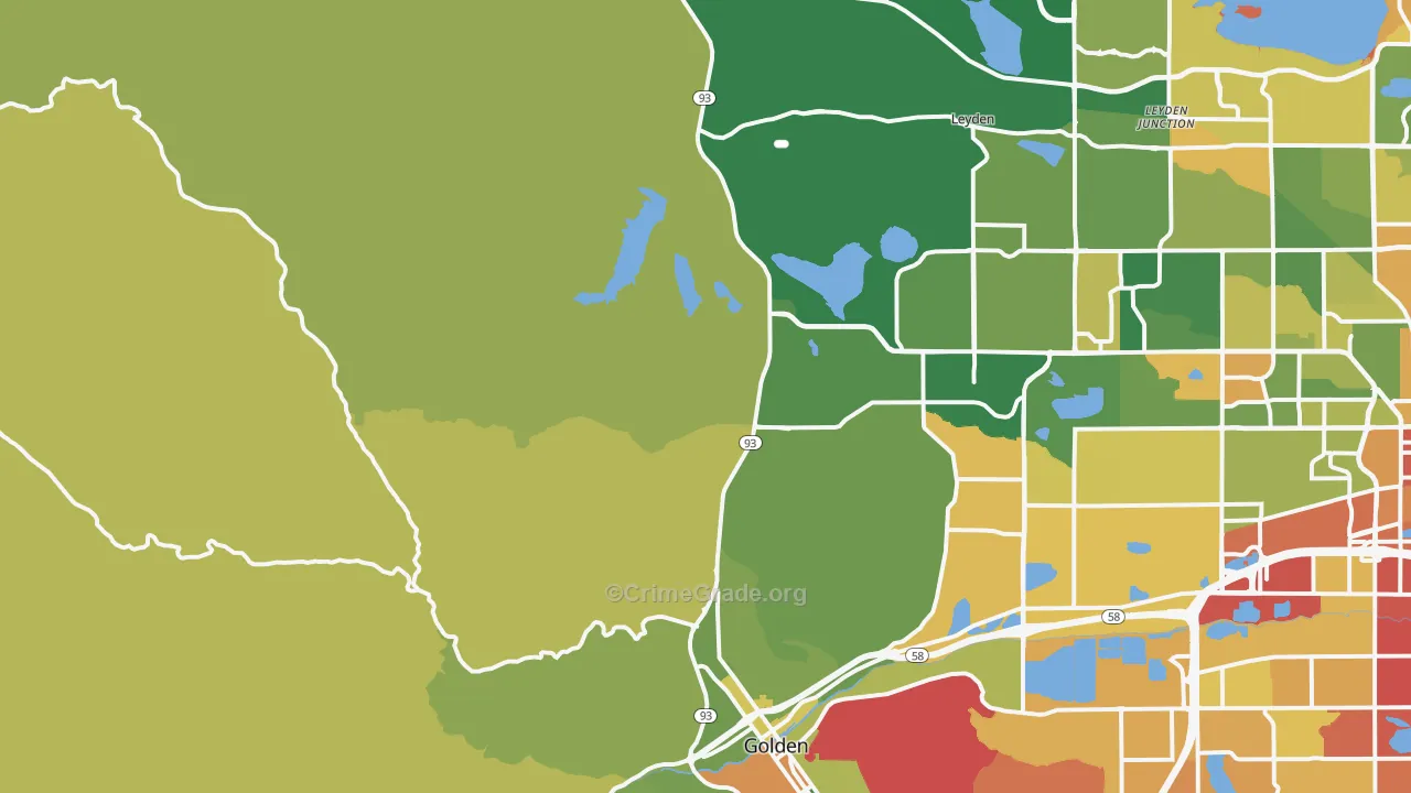 80403, CO Map of Drug-Related Crime Rates
