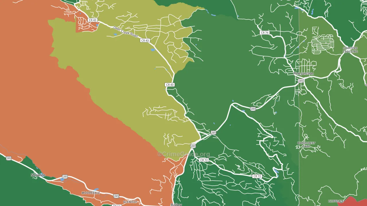 80421, CO Map of Drug-Related Crime Rates