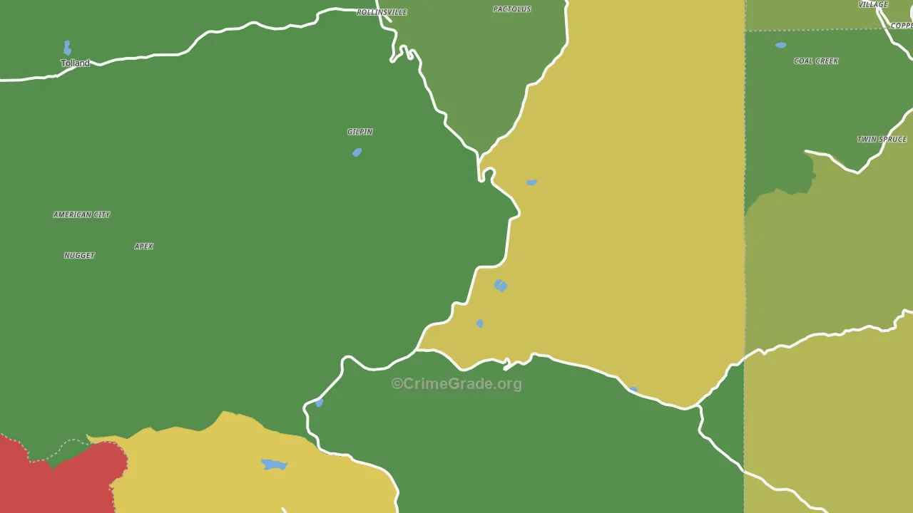 80422, CO Map of Drug-Related Crime Rates