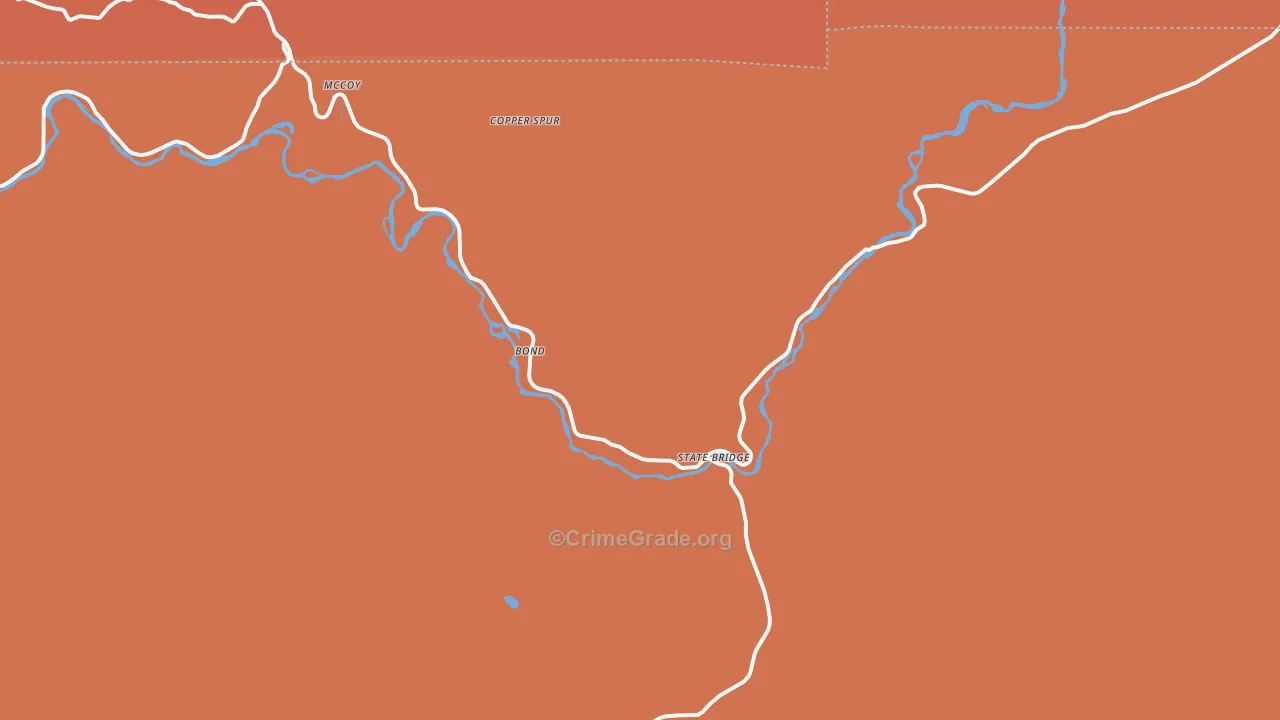 80423, CO Map of Drug-Related Crime Rates