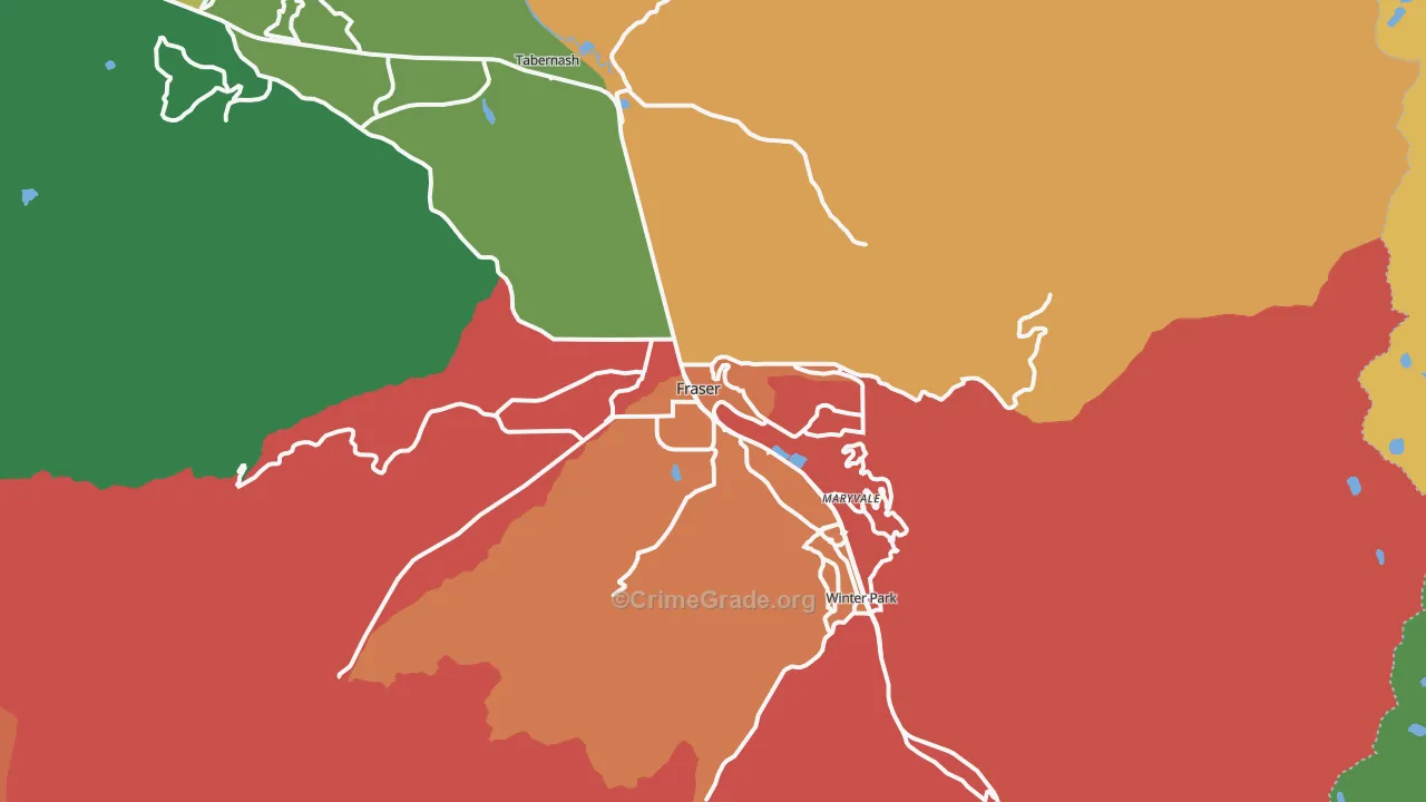 80442, CO Map of Drug-Related Crime Rates