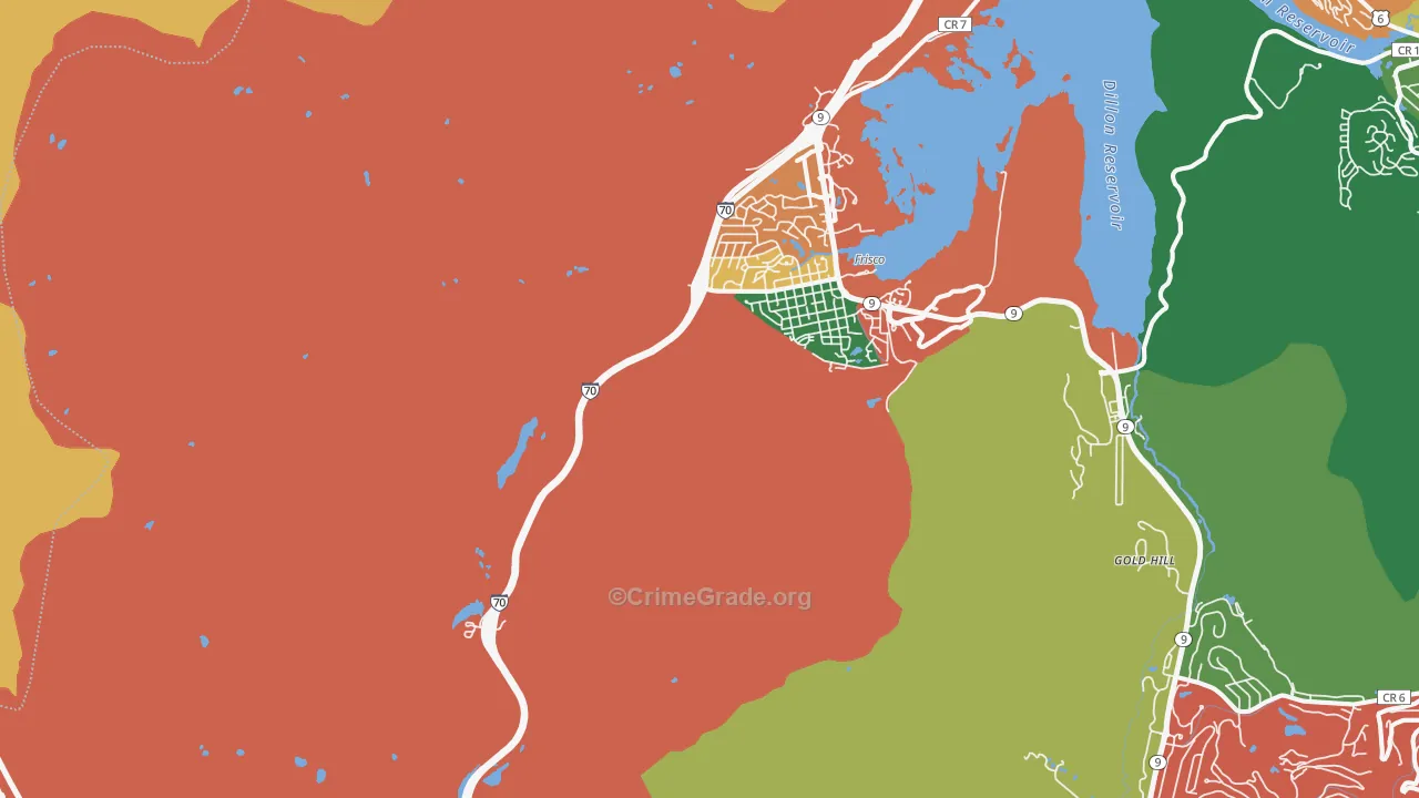 80443, CO Map of Drug-Related Crime Rates