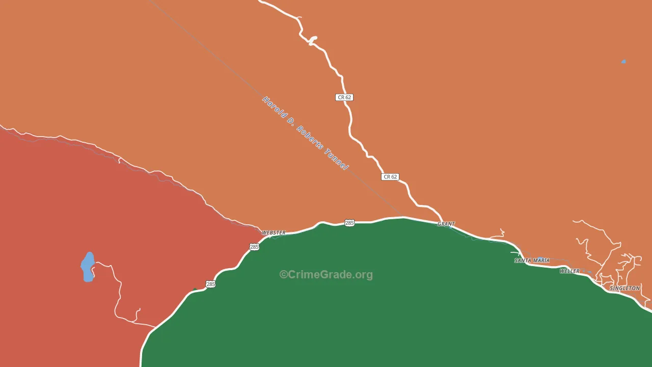 80448, CO Map of Drug-Related Crime Rates