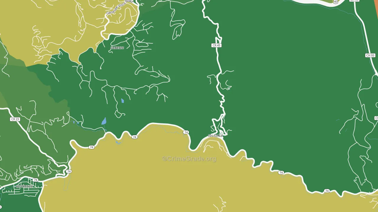 80453, CO Map of Drug-Related Crime Rates