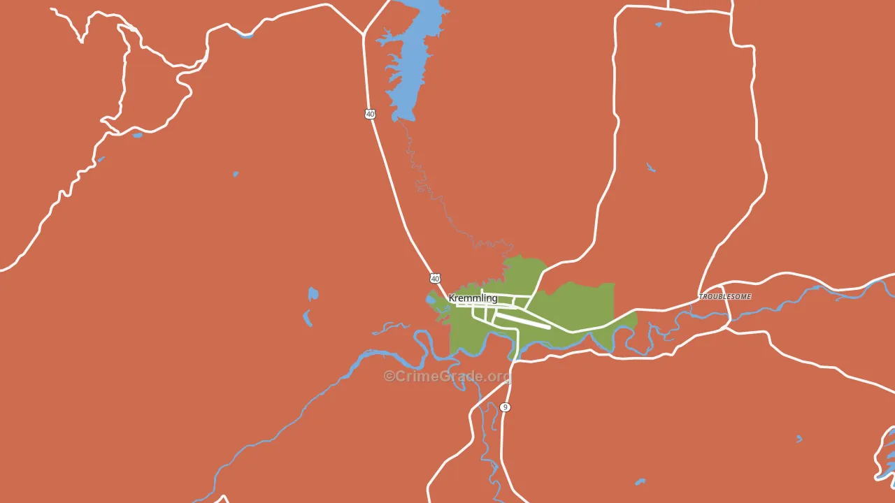 80459, CO Map of Drug-Related Crime Rates