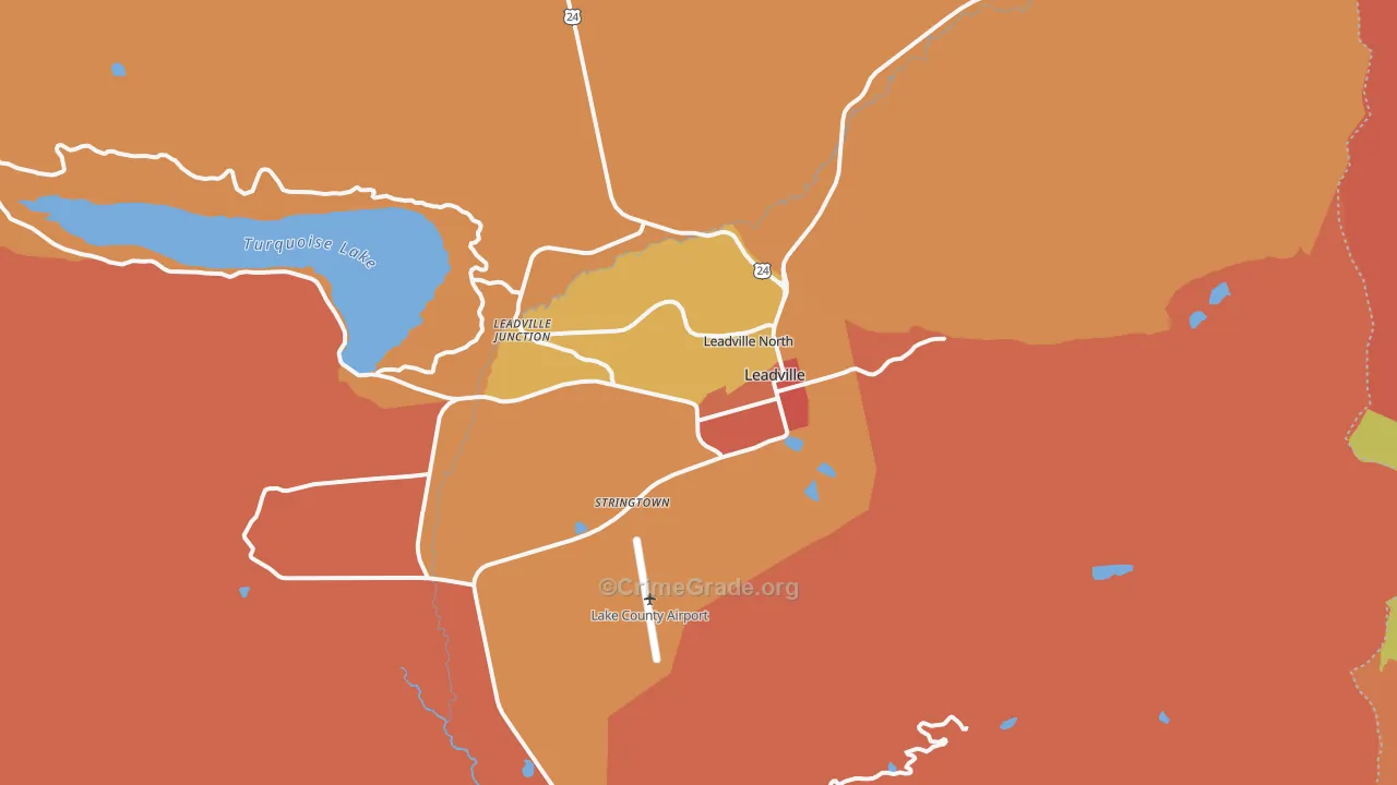 80461, CO Map of Drug-Related Crime Rates