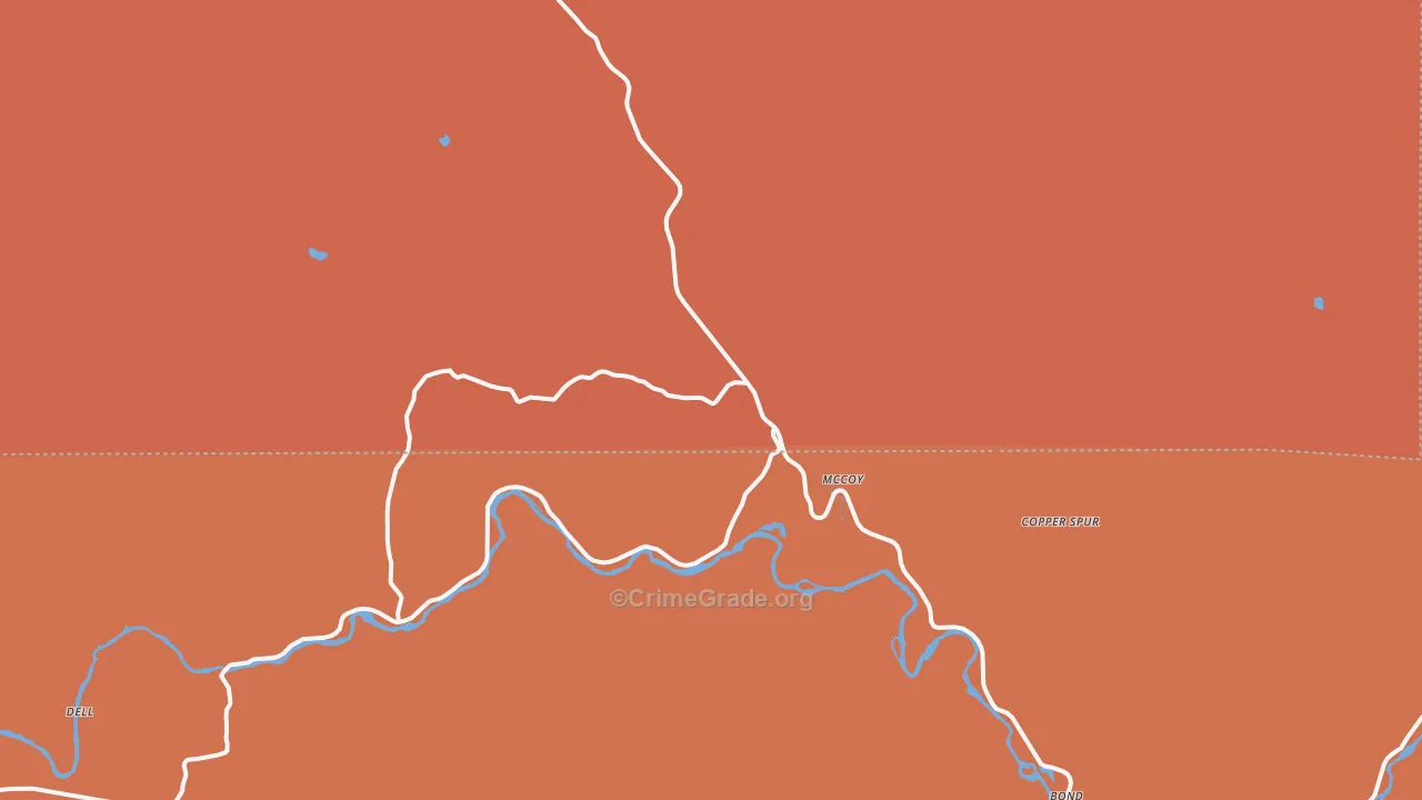 80463, CO Map of Drug-Related Crime Rates
