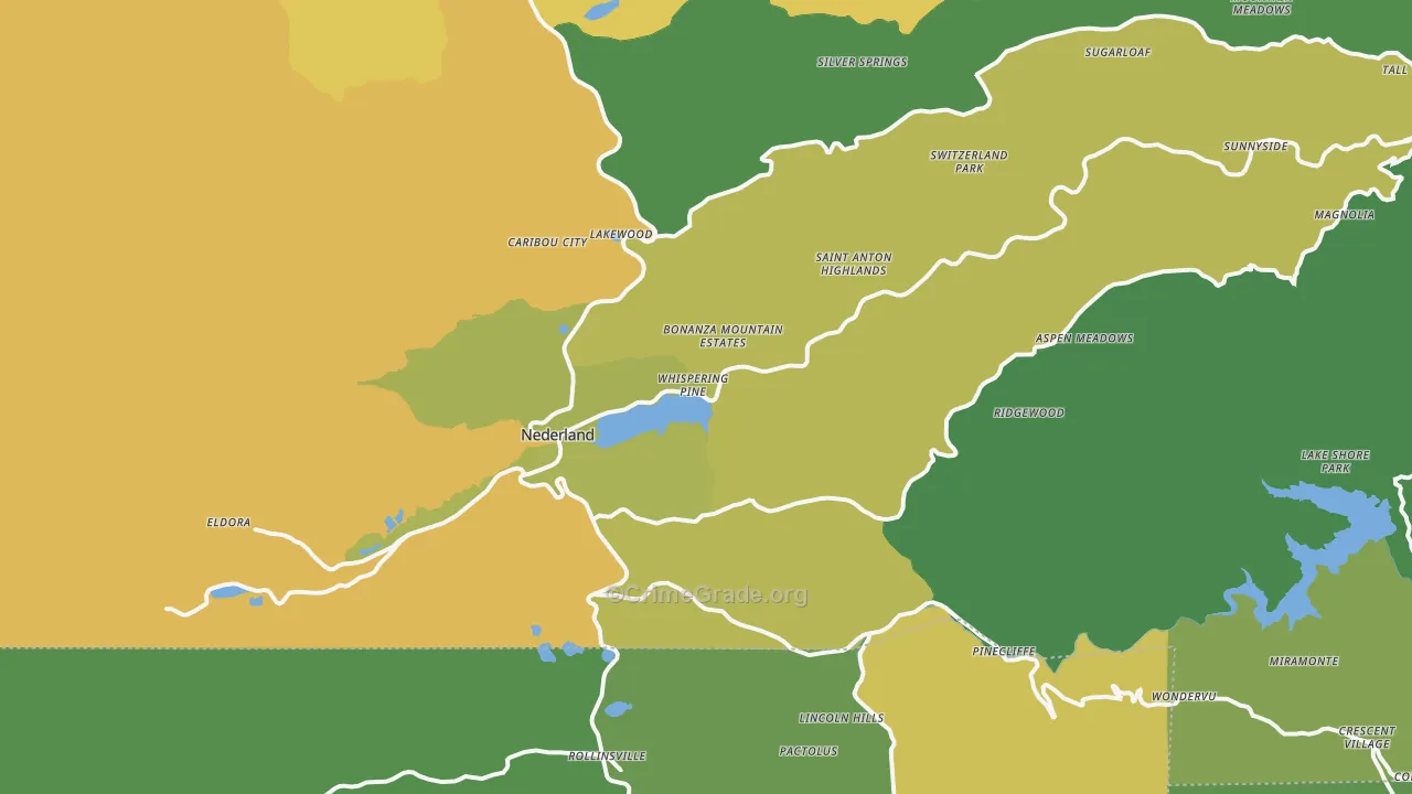 80466, CO Map of Drug-Related Crime Rates