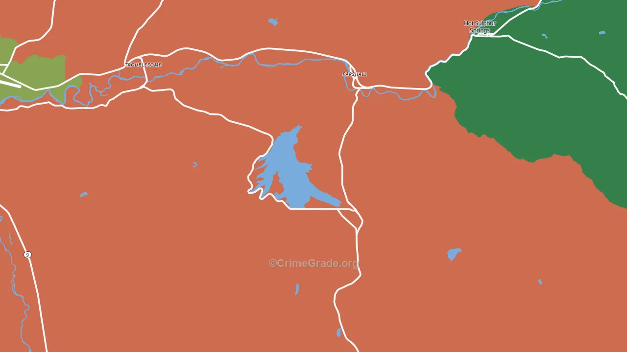 80468, CO Map of Drug-Related Crime Rates
