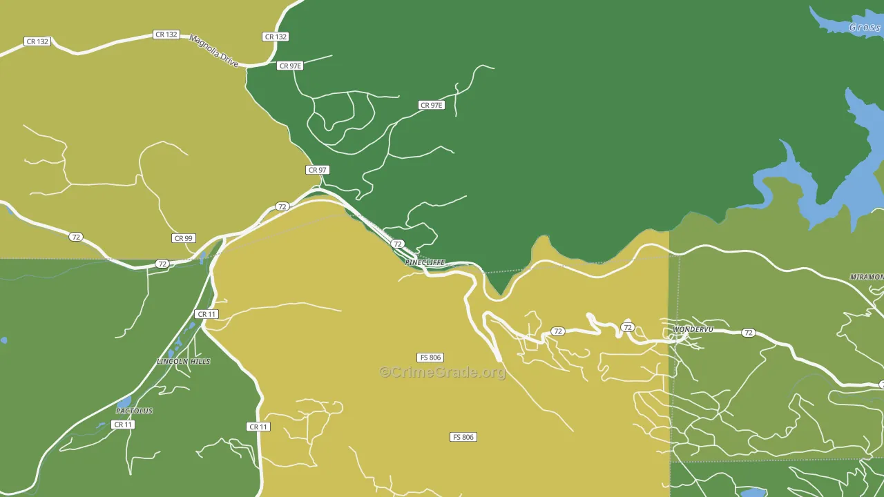 80471, CO Map of Drug-Related Crime Rates
