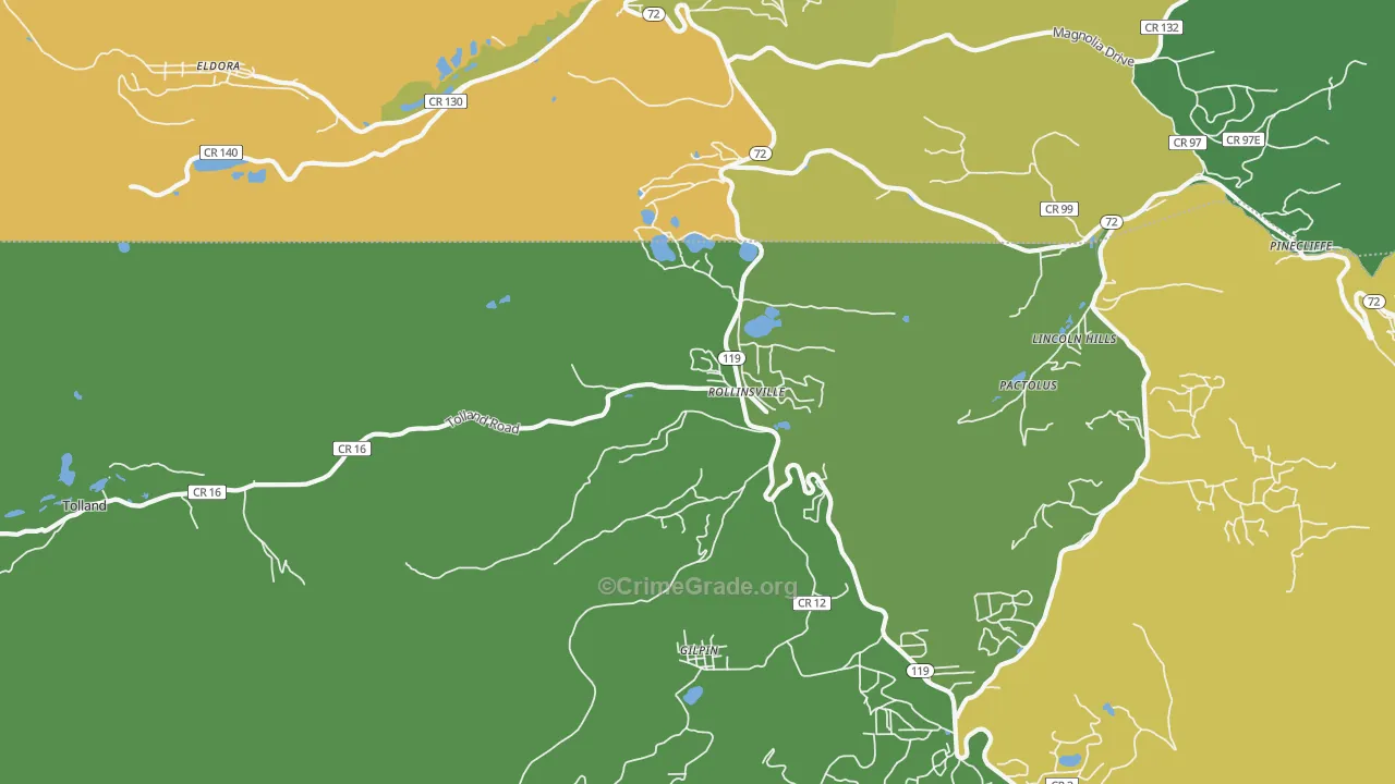 80474, CO Map of Drug-Related Crime Rates