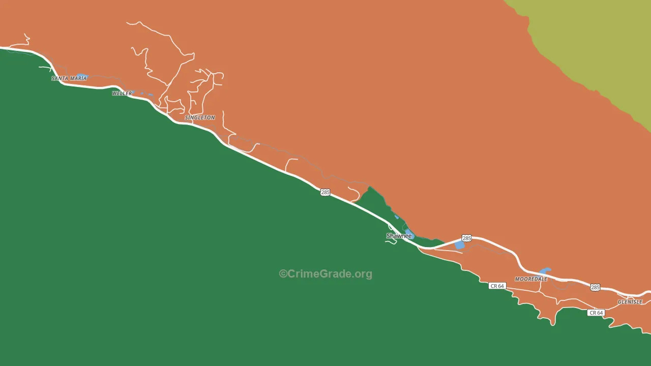 80475, CO Map of Drug-Related Crime Rates
