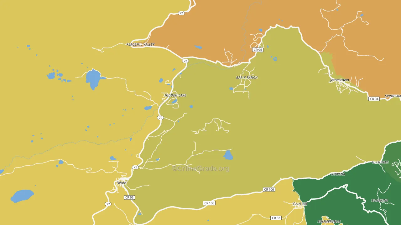 80481, CO Map of Drug-Related Crime Rates