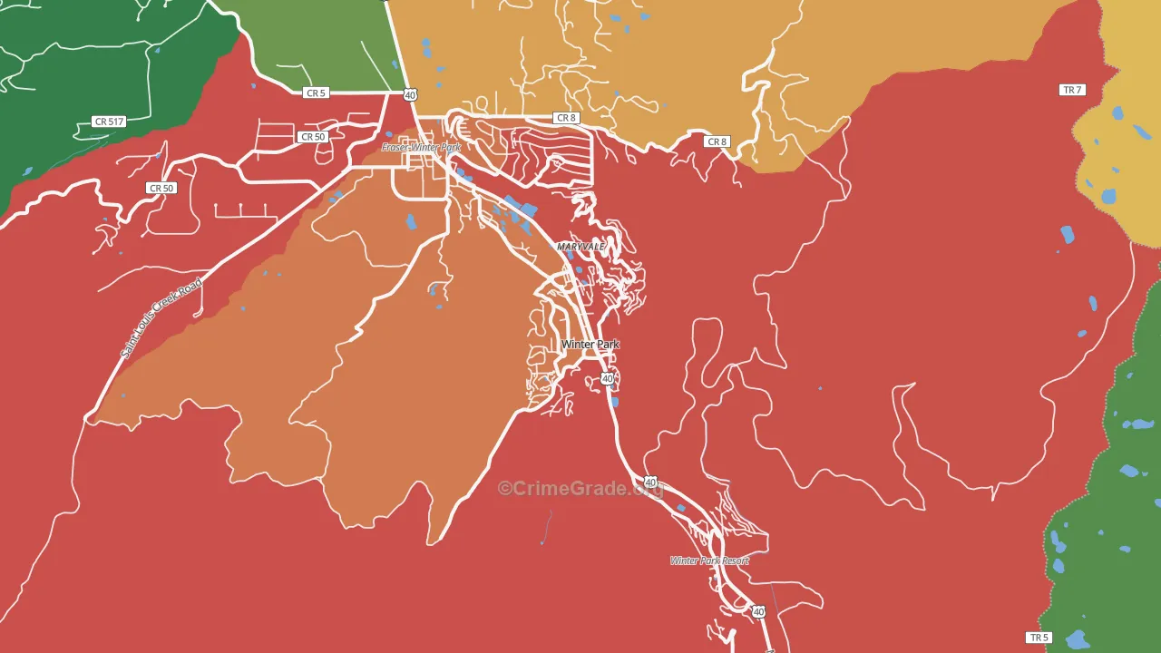 80482, CO Map of Drug-Related Crime Rates