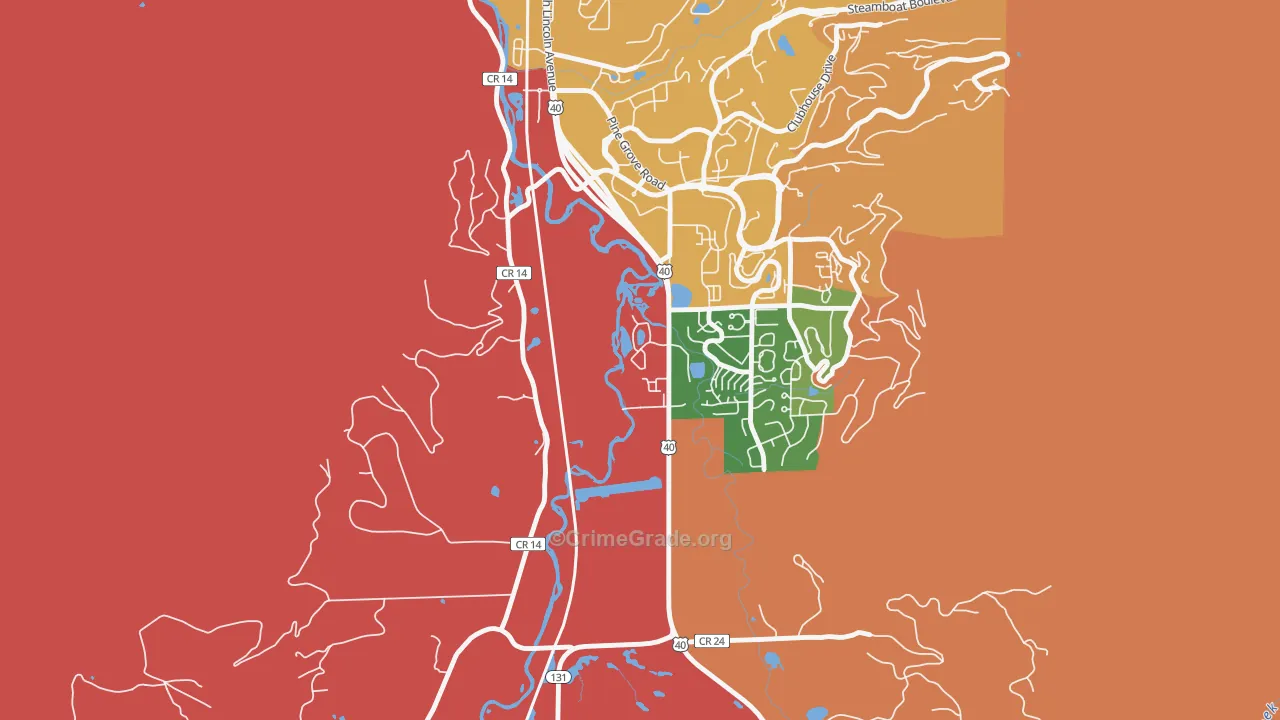 80488, CO Map of Drug-Related Crime Rates